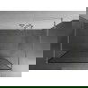 Mexen Kioto freestanding shower wall 140 x 200 cm, black pattern 8 mm, brushed nickel - 800-140-002-97-70