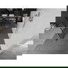 Mexen Kioto freestanding shower panel 160 x 200 cm, black pattern 8 mm, brushed nickel - 800-160-002-97-70