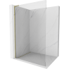 Mexen Kioto L Walk-in Shower Wall 55 x 200 cm, Transparent, Gold - 800-055-103-50-00