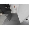 Mexen Kioto L Walk-in Shower Wall 95 x 200 cm, transparent, rose gold - 800-095-103-60-00