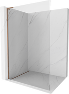 Mexen Kioto L Walk-in Shower Screen 100 x 200 cm, Transparent, Rose Gold - 800-100-103-60-00