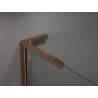 Mexen Kioto L Walk-in Shower Wall 105 x 200 cm, Transparent, Rose Gold - 800-105-103-60-00