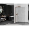 Mexen Kioto L Walk-in Shower Wall 120 x 200 cm, transparent, rose gold - 800-120-103-60-00