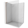 Mexen Kioto L Walk-in Shower Wall 120 x 200 cm, transparent, rose gold - 800-120-103-60-00
