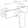 Mexen Alfa Carl exposed shower set with shower head and shower mixer, chrome - 745740240-00