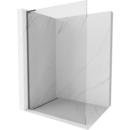 Mexen Kioto L Shower Wall Walk-in 105 x 200 cm, transparent, brushed gun gray - 800-105-103-66-00