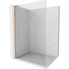 Mexen Kioto L Walk-in Shower Wall 55 x 200 cm, transparent, brushed copper - 800-055-103-65-00
