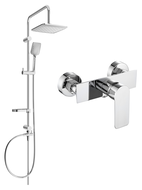 Mexen Sven surface-mounted shower set with a rainmaker and mixer tap Alfa, Chrome - 745740262-00