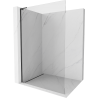 Mexen Kioto L Walk-in Shower Panel 100 x 200 cm, Transparent, Black - 800-100-103-70-00