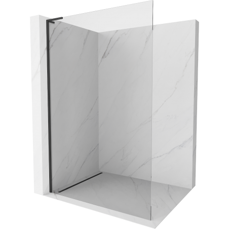 Mexen Kioto L Shower Screen Walk-in 47 x 79 in, Transparent, Black - 800-120-103-70-00