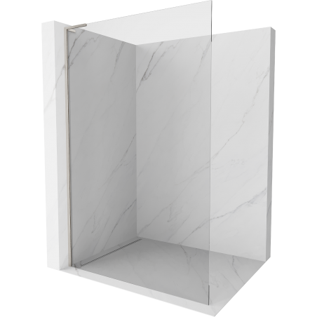 Mexen Kioto L Walk-in Shower Wall 60 x 200 cm, transparent, brushed nickel - 800-060-103-97-00