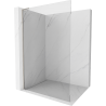 Mexen Kioto L Shower Screen Walk-in 70 x 200 cm, transparent, brushed nickel - 800-070-103-97-00
