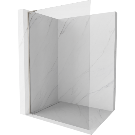 Mexen Kioto L Walk-in Shower Wall 115 x 200 cm, Transparent, Brushed Nickel - 800-115-103-97-00