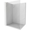 Mexen Kioto L Walk-in Shower Wall 115 x 200 cm, Transparent, Brushed Nickel - 800-115-103-97-00