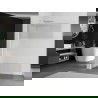 Mexen Kioto L Walk-in Shower Wall 80 x 200 cm, Transparent/Frosted, Chrome - 800-080-103-01-35