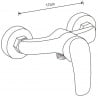 Mexen Sven surface-mounted shower set with a rainmaker and mixer tap Fabia, Chrome - 746540262-00