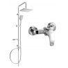 Mexen Sven surface-mounted shower set with a rainmaker and mixer tap Fabia, Chrome - 746540262-00