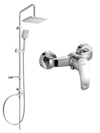 Mexen Sven surface-mounted shower set with a rainmaker and mixer tap Fabia, Chrome - 746540262-00