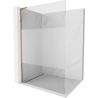 Mexen Kioto L Walk-in Shower Wall 110 x 200 cm, transparent/frosted, rose gold - 800-110-103-60-35