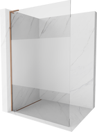 Mexen Kioto L Walk-in Shower Screen 110 x 200 cm, transparent/frosted, pink gold - 800-110-103-60-35