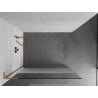 Mexen Kioto L Shower Screen Walk-in 110 x 200 cm, clear/frosted, brushed copper - 800-110-103-65-35
