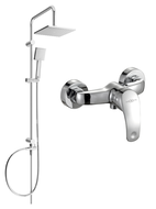 Mexen Tord surface-mounted shower set with a rainmaker and mixer tap Fabia, Chrome - 746540200-00