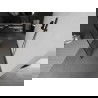 Mexen Kioto freestanding shower wall 140 x 200 cm, black pattern 8 mm, gun gray brushed - 800-140-002-66-78