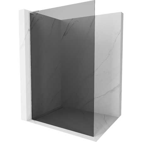 Mexen Kioto L Walk-in Shower Panel 120 x 200 cm, Graphite, Chrome - 800-120-103-01-40