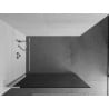 Mexen Kioto L shower wall Walk-in 100 x 200 cm, graphite, chrome - 800-100-103-01-40