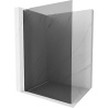 Mexen Kioto L Walk-in Shower Wall 80 x 200 cm, Graphite, White - 800-080-103-20-40