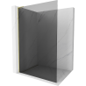 Mexen Kioto L Walk-in Shower Wall 70 x 200 cm, Graphite, Brushed Gold - 800-070-103-55-40
