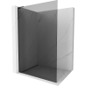 Mexen Kioto L Walk-in Shower Wall 120 x 200 cm, Graphite, Black - 800-120-103-70-40