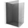 Mexen Kioto L Walk-in Shower Wall 100 x 200 cm, Graphite, Brushed Nickel - 800-100-103-97-40
