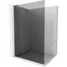 Mexen Kioto L Walk-in Shower Screen 70 x 200 cm, Graphite, Brushed Gun Gray - 800-070-103-66-40
