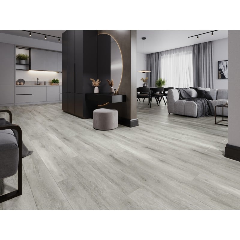 Mexen Boone vinyl panels 1240 x 182 mm SPC 6.5 mm, IXPE underlay 1.5 mm, 4 V-Groove, Oak - F1054-1240-182-505-4V1-01