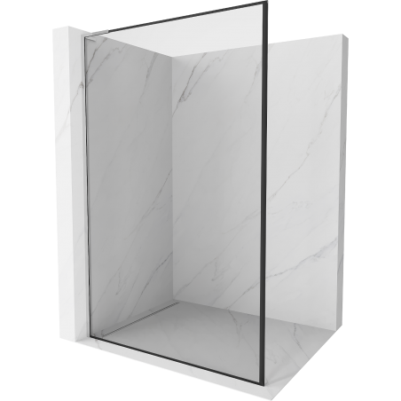 Mexen Kioto L Shower Wall Walk-in 80 x 200 cm, black frame, chrome - 800-080-103-01-70