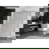 Mexen Kioto L Walk-in Shower Wall 110 x 200 cm, Black Pattern, Chrome - 800-110-103-01-70