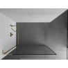 Mexen Kioto L Shower Screen Walk-in 70 x 200 cm, Black Frame, Gold - 800-070-103-50-70