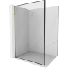 Mexen Kioto L Walk-in Shower Screen 120 x 200 cm, black pattern, gold - 800-120-103-50-70