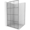Mexen Kioto L Shower Wall Walk-in 110 x 200 cm, black pattern, white - 800-110-103-20-77