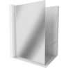 Mexen Kioto L Walk-in Shower Wall 31.5 x 78.7 in, Mirror, Chrome - 800-080-103-01-50