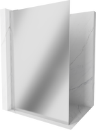 Mexen Kioto L Walk-in Shower Wall 100 x 200 cm, Mirror, Chrome - 800-100-103-01-50