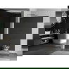 Mexen Kioto L Walk-in Shower Wall 90 x 200 cm, Mirror, Brushed Nickel - 800-090-103-97-50