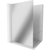 Mexen Kioto L Walk-in Shower Wall 90 x 200 cm, Mirror, Brushed Nickel - 800-090-103-97-50