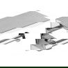 Mexen toilet roll holder with a shelf, Chrome - 701197-00