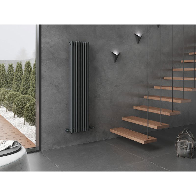 Mexen Denver Decorative Radiator 1600 x 378 mm, 1487 W, Anthracite - W215-1600-378-00-66