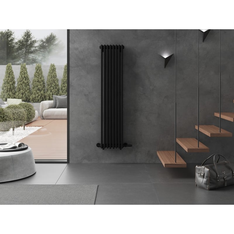 Mexen Denver Decorative Radiator 1600 x 378 mm, 1487 W, Black - W215-1600-378-00-70