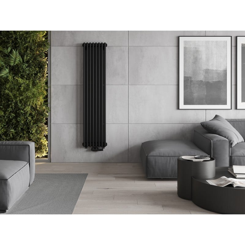 Mexen Denver Decorative Radiator 1600 x 378 mm, 1487 W, Black - W215-1600-378-00-70