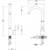 Mexen Enzo 1-compartment granite sink with a drip tray and kitchen mixer tap Telma, Grey - 6506-71-670200-71
