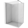 Mexen Kioto Walk-in Shower Wall 50 x 200 cm, Transparent 8 mm, Gun Metal - 800-050-101-95-00